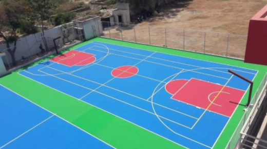 synthetic basketball court flooring